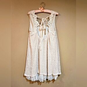 A'REVE Lace low back mini dress